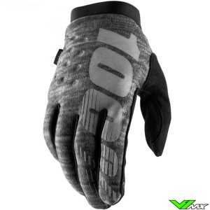 100% Brisker Motocross Gloves - Heather