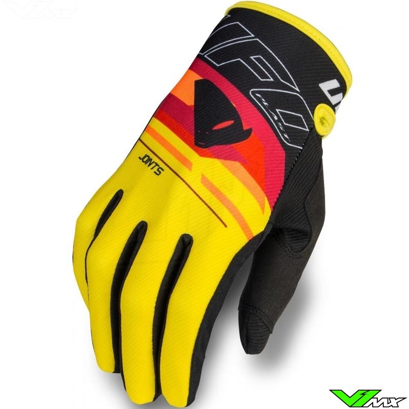 UFO Joint 2020 Motocross Gloves - Yellow / Red