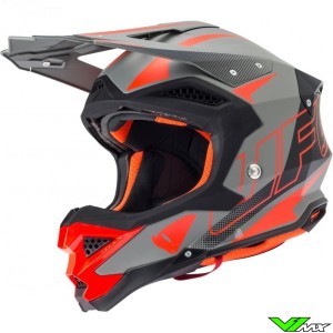 UFO Diamond Motocross Helmet - Matt / Grey / Black / Red