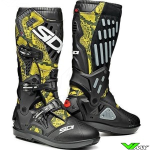 Sidi Atojo SRS Motocross Boots - Black / Snake