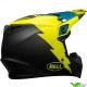 Bell MX-9 Motocross Helmet - Strike / Fluo Yellow / Dark Blue
