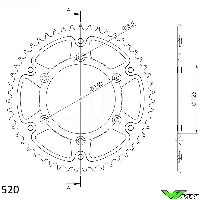 Supersprox Front Sprocket 520 Pitch 15 Teeth KTM 250 SX a 2010 for sale online 