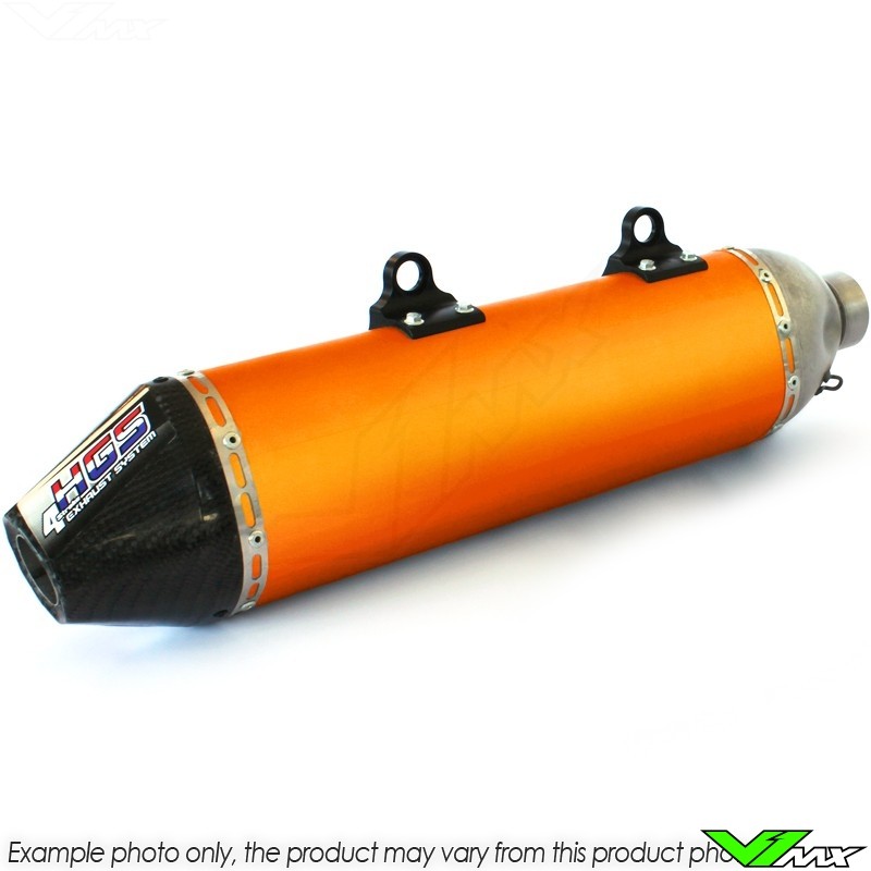 Vandret sennep Ulejlighed HGS Slip-On Exhaust Silencer Enduro Orange Carbon - KTM 450EXC 500EXC