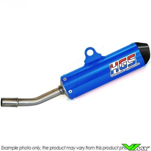 HGS Exhaust Silencer Blue Carbon - GasGas MC65 Husqvarna TC65 KTM 65SX