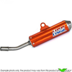 HGS Exhaust Silencer Enduro Orange - GasGas EC300 EC250 Husqvarna TE300 TE250 KTM 300EXC 250EXC