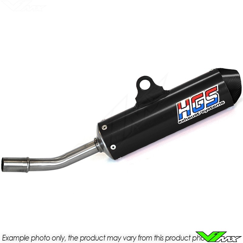 HGS Exhaust Silencer Black Carbon - Kawasaki KX85