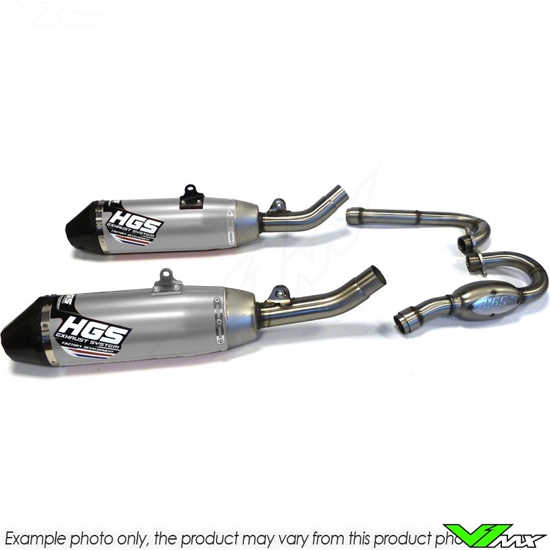 HGS Exhaust System Aluminium Carbon - Honda CRF450R