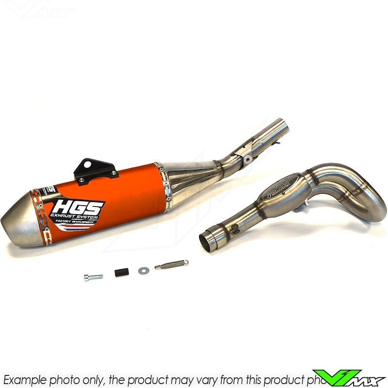 HGS Exhaust System Aluminium Orange - Husqvarna FC250 KTM 250SX-F