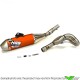 HGS Exhaust System Aluminium Orange - GasGas MC250F Husqvarna FC250 KTM 250SX-F