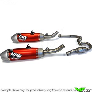 HGS Exhaust System Aluminium Red - Honda CRF250R