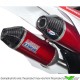 HGS Exhaust System Aluminium Red Carbon - Honda CRF450R