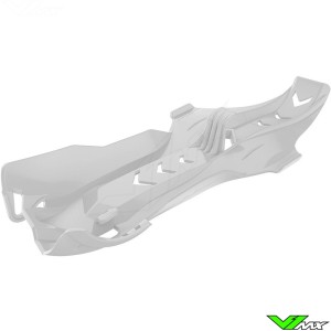 Polisport Fortress Skidplate With Linkage Protection White - KTM 250SX Husqvarna TC250 TE250 TE300