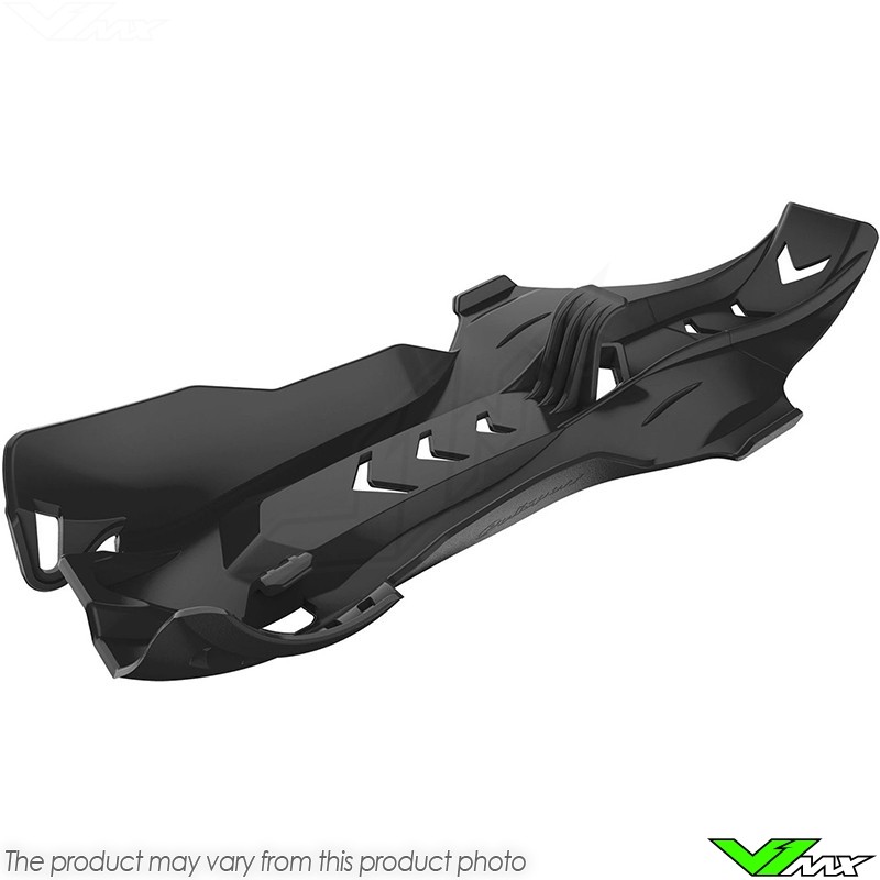 Polisport Fortress Skidplate Met Link Protectie Zwart - KTM 250SX 250XC 300XC Husqvarna TC250 TE250 TE300 TX300