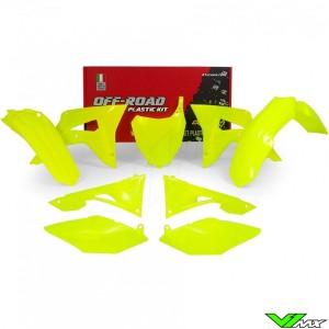 Rtech Plastic Kit Neon Yellow - Honda CRF250R CRF450R