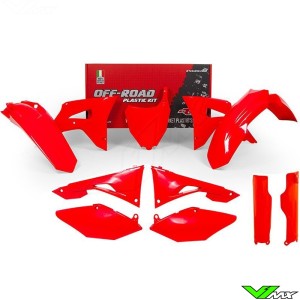 Rtech Plastic Kit Neon Red - Honda CRF250R CRF450R
