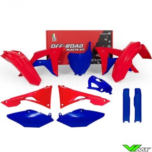 Rtech Plastic Kit CR Red / YZ Blue - Honda CRF250R CRF450R