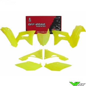 Rtech Plastic Kit Neon Yellow - Honda CRF250R CRF450R
