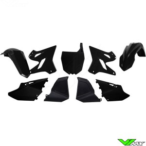 Rtech Plastic Kit Restyle Black - Yamaha YZ125 YZ250 YZ125X YZ250X