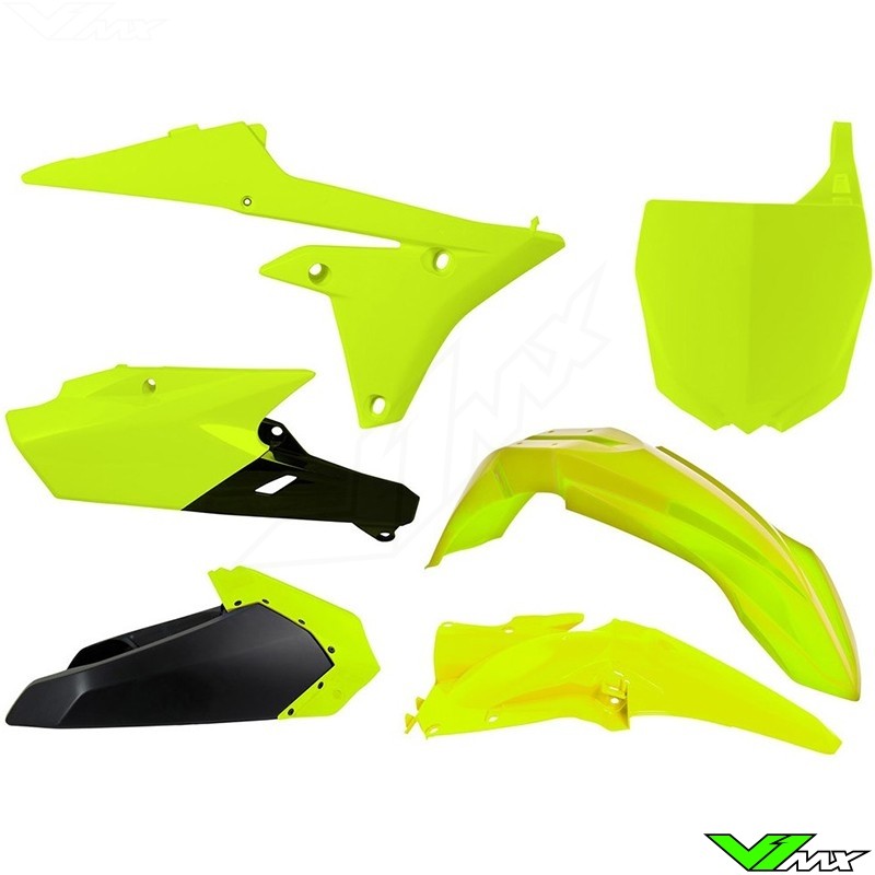 Rtech Plastic Kit Neon Yellow - Yamaha YZF250 YZF450