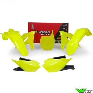 Rtech Plastic Kit Neon Yellow - Yamaha YZF250 YZF450 YZF250X YZF450X