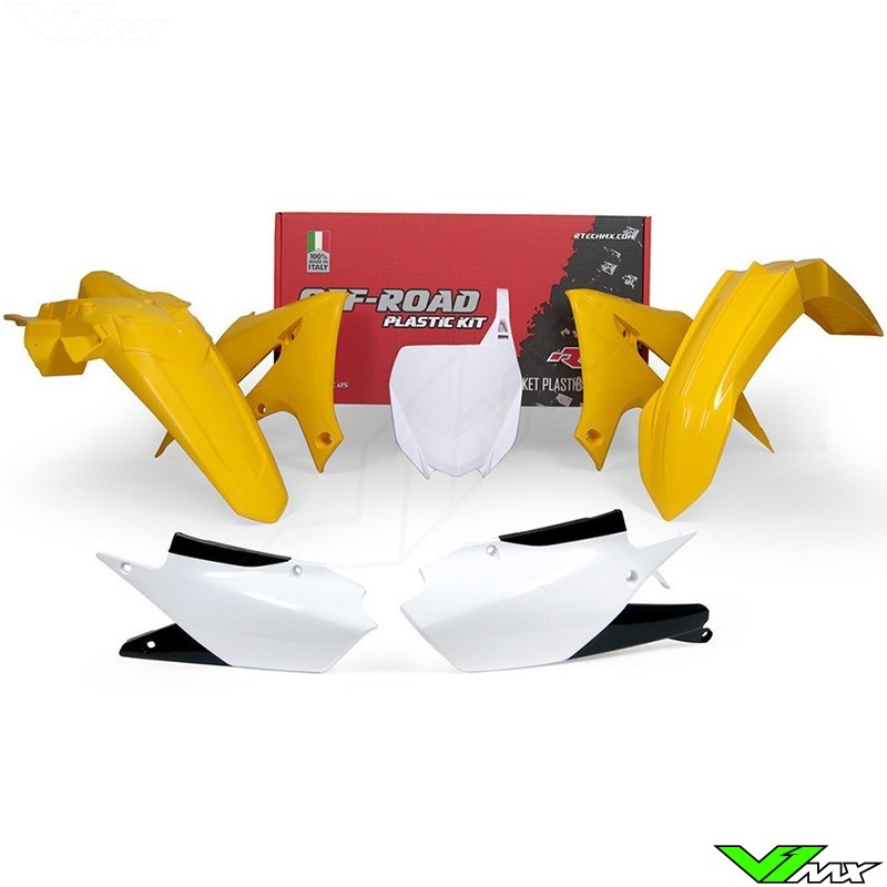 Rtech Plastic Kit Y Yellow / White - Yamaha YZF250 YZF450 YZF250X YZF450X