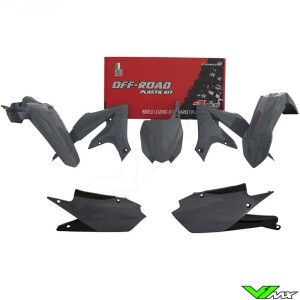 Rtech Plastic Kit Quantum Grey - Yamaha YZF250 YZF450 YZF250X YZF450X