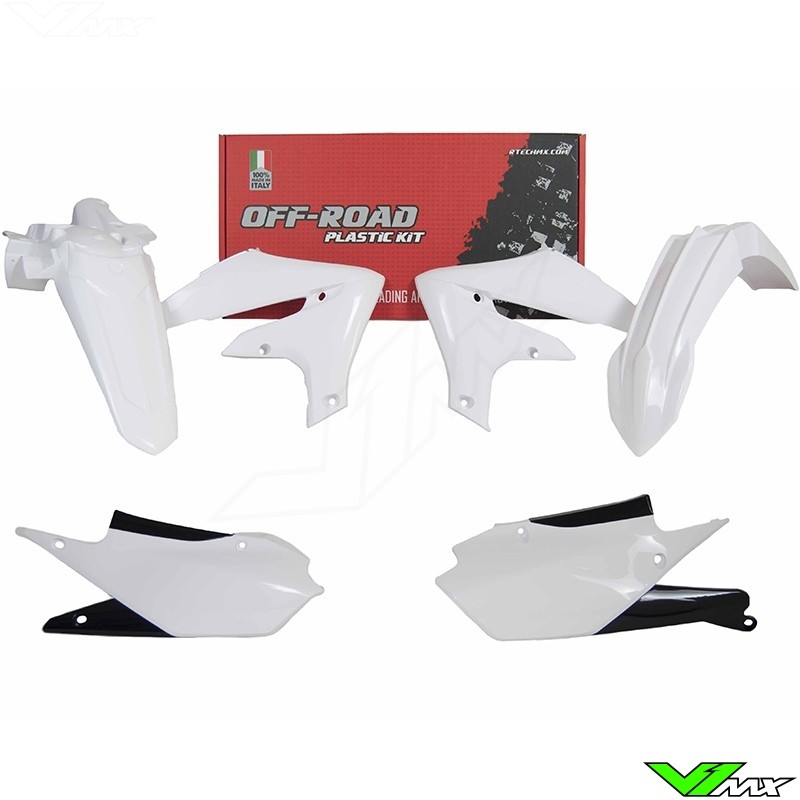 Rtech Plastic Kit White / Black - Yamaha WR250F WR450F
