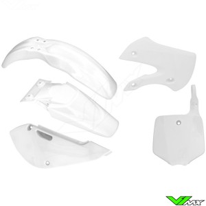 Rtech Plastic Kit White - Kawasaki KX65