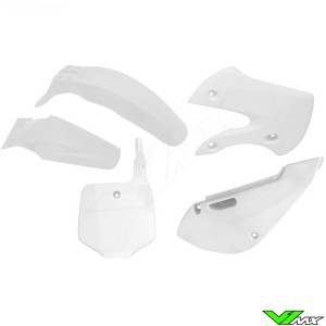 Rtech Plastic Kit White - Kawasaki KLX110