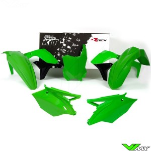Rtech Plastic Kit KX Green - Kawasaki KXF450