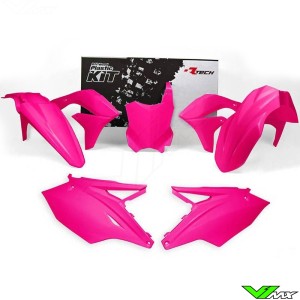 Rtech Plastic Kit Neon Pink - Kawasaki KXF450