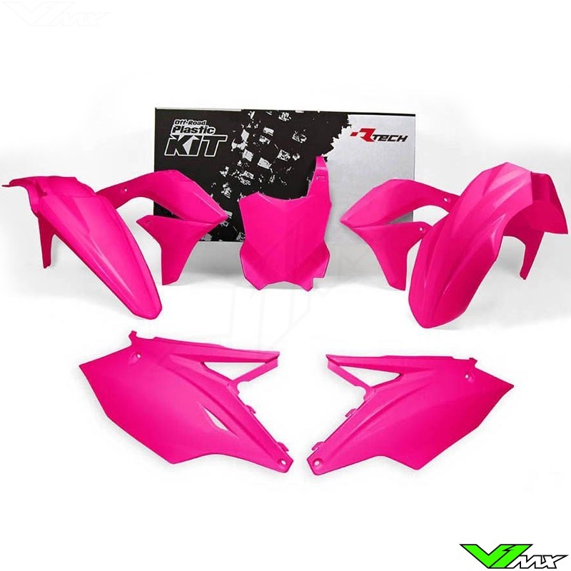Rtech Plastic Kit Neon Pink - Kawasaki KXF450