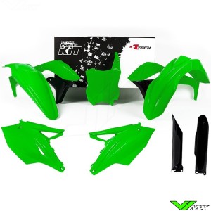 Rtech Plastic Kit Neon Green - Kawasaki KXF450