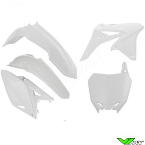 Rtech Plastic Kit White - Suzuki RMZ250