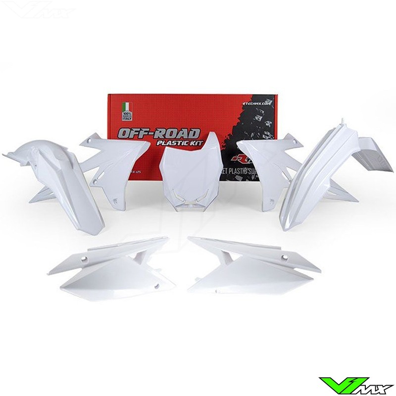 Rtech Plastic Kit White - Suzuki RMZ250 RMZ450