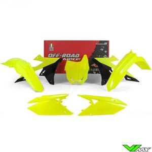 Rtech Plastic Kit Neon Yellow - Suzuki RMZ250 RMZ450