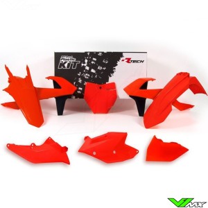 Rtech Kappenset Neon Oranje - KTM 125SX 150SX 250SX 250XC 300XC 250XC-F 350XC-F