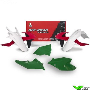 Rtech Plastic Kit Red / Green - KTM 250EXC 300EXC 450EXC 500EXC 250EXC-F 350EXC-F