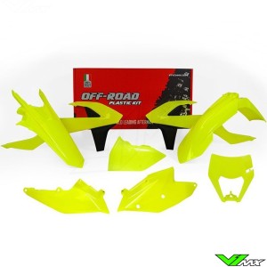 Rtech Plastic Kit Neon Yellow - KTM 250EXC 300EXC 450EXC 500EXC 250EXC-F 350EXC-F