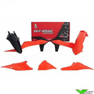 Rtech Plastic Kit K Orange / Black - KTM 150EXC 250EXC 300EXC 450EXC 500EXC 250EXC-F 350EXC-F