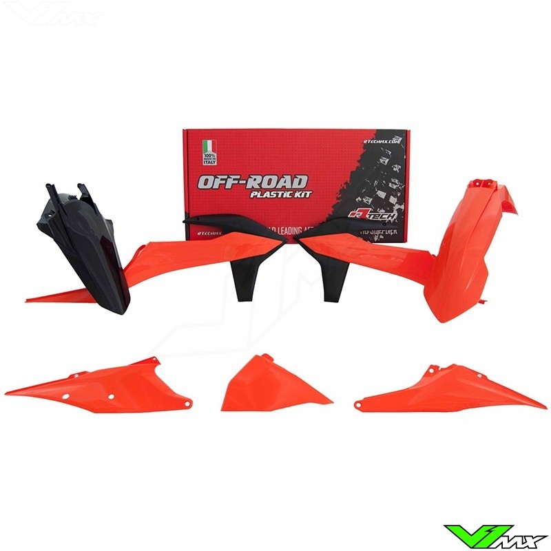 Rtech Kappenset K Oranje / Zwart - KTM 150EXC 250EXC 300EXC 450EXC 500EXC 250EXC-F 350EXC-F