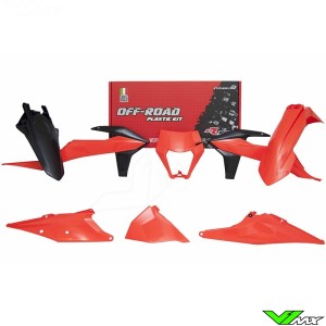 Rtech Plastic Kit K Orange / Black - KTM 150EXC 250EXC 300EXC 450EXC 500EXC 250EXC-F 350EXC-F