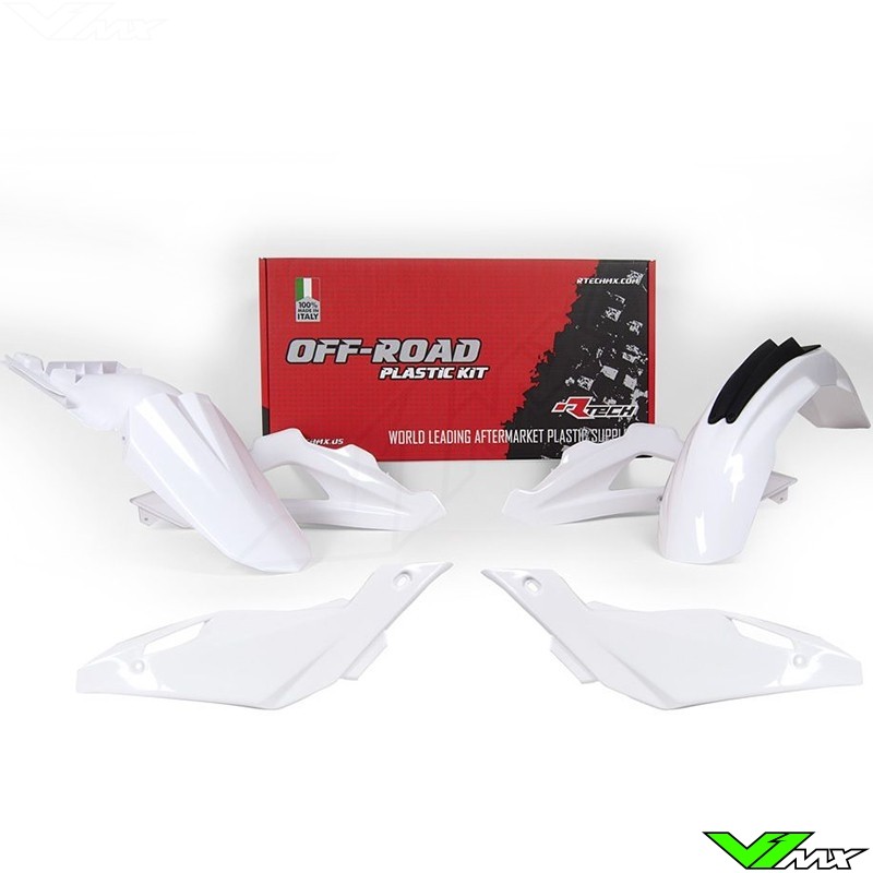 Rtech Plastic Kit White - Husqvarna TE250 TE310 TE450 TE510