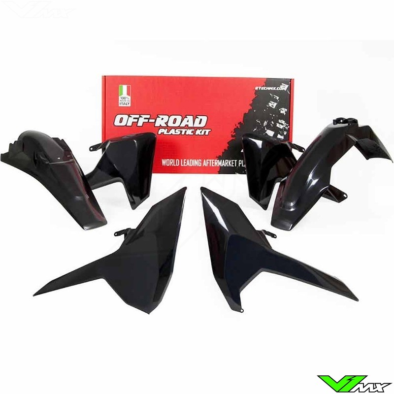 Rtech Plastic Kit Black - Husqvarna FE250 FE350 FE450 FE501 TE150 TE250 TE300 TX125