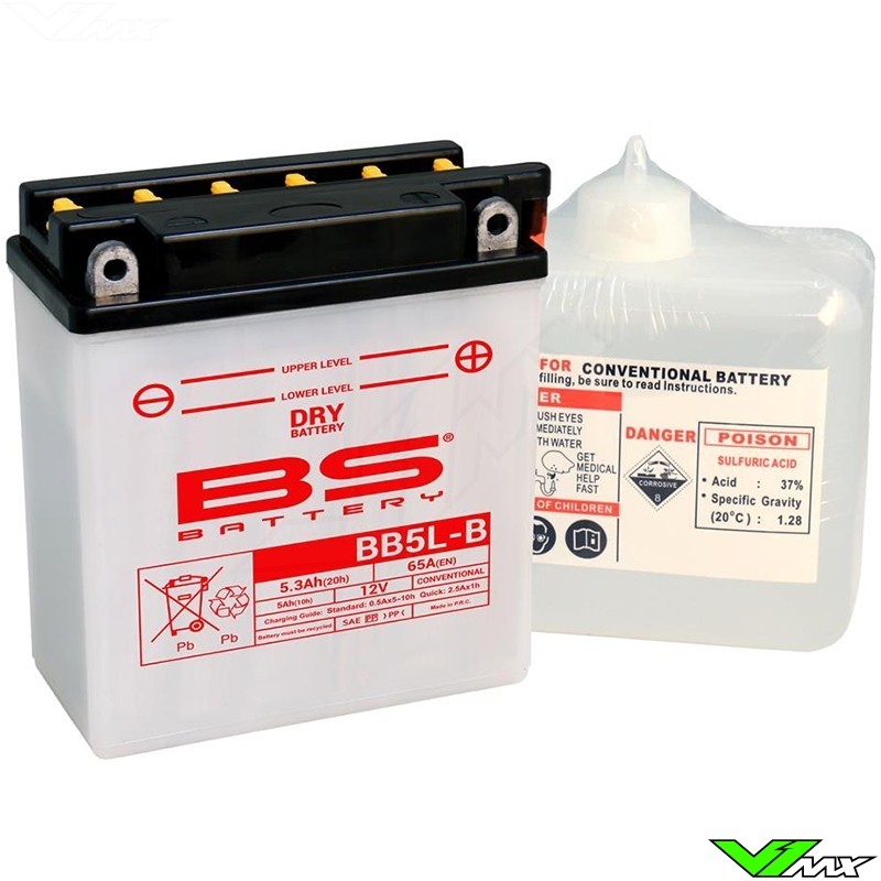 BS Battery BB5L-B Accu 12V 5,3Ah - Suzuki DR650R DR650RS