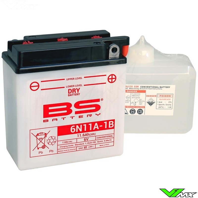 BS Battery 6N11A-1B Battery 6V 11,6Ah - Husqvarna WR125