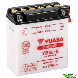 YUASA YB5L-B Accu 12V 5,3Ah - Suzuki DR650R DR650RS