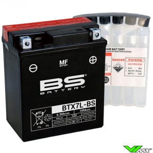 BS Battery BTX7L-BS Accu 12V 6,3Ah - Suzuki DR200 Honda CRF250L XR200