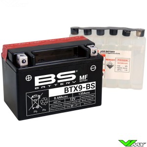 BS Battery BTX9-BS Accu 12V 8Ah - Kawasaki KLX650R Suzuki DR650SE
