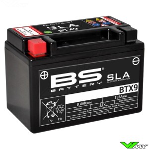 BS Battery BTX9 SLA Accu 12V 8,4Ah - Kawasaki KLX650R Suzuki DR650SE